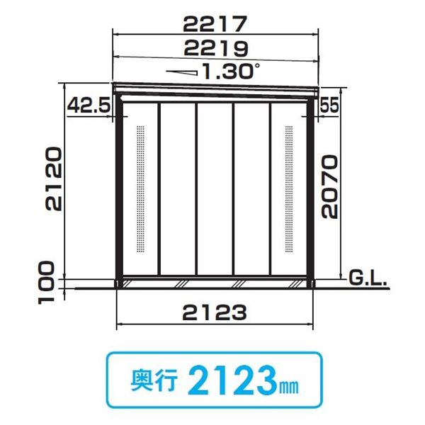 法人様限定 ダイケン クリーンストッカー CK 一般型 DM-Z 1721CK 『ゴミ袋（45L）集積目安 117袋、世帯数目安 58世帯』『ゴミ収集庫』『ダストボックス ゴミステーション 屋外』 
