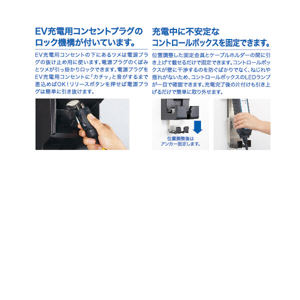 Kawamura 河村電器産業 EVコンポライト 樹脂製壁掛型 ECL 電源スイッチなし 『 EV PHV 電気自動車 プラグインハイブリッド 充電 V2H 』 