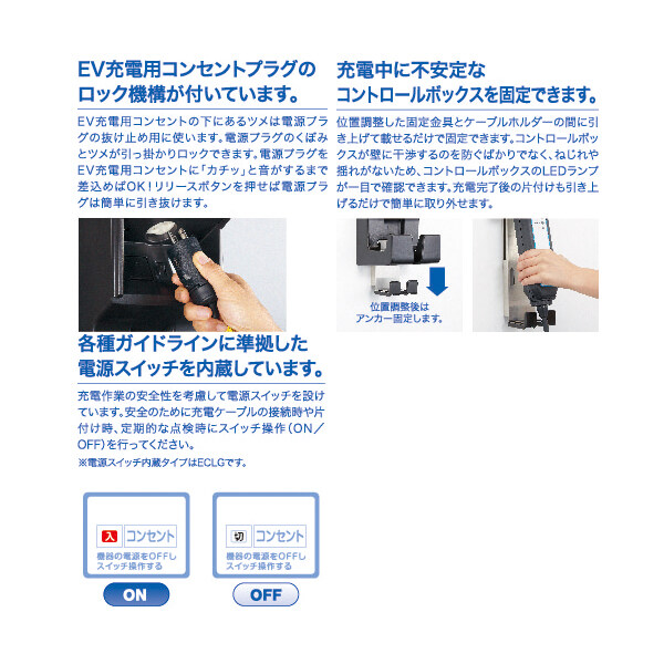 Kawamura 河村電器産業 EVコンポライト 樹脂製壁掛型 ECLG 電源スイッチ付き 『 EV