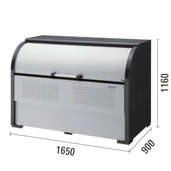 ダイケン クリーンストッカー CKR-1609-2型 『45Lゴミ袋 27袋、世帯数目安 13世帯』『ゴミ収集庫』『ダストボックス ゴミステーション 屋外』 