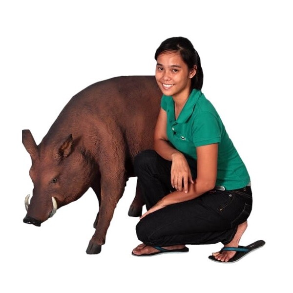 ＦＲＰ いのしし・猪 / Wild Boar fr100079 『動物園オブジェ アニマルオブジェ 店舗・イベント向け』 