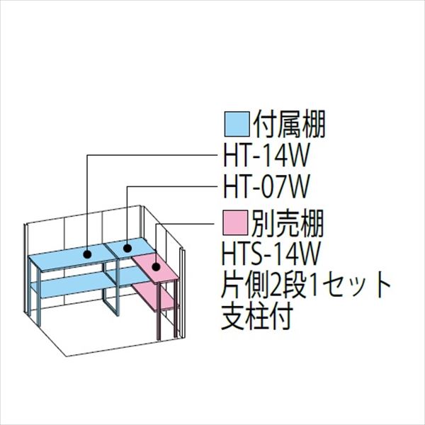 ND-2214 田窪工業所 タクボ物置 ND／ストックマン 背面棚 標準屋根 一般型 ディープブルー