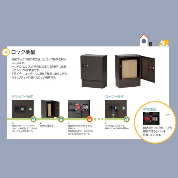 エスディエス 宅配キーパー ラージタイプ 右開き TK31-CG-R チャコールグレー