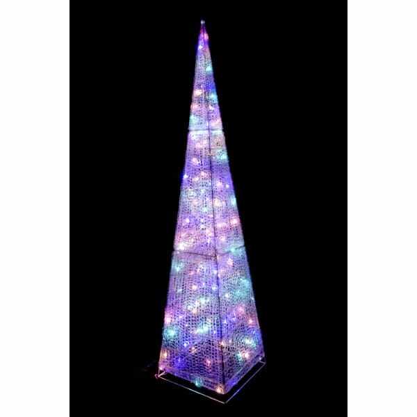 友愛玩具 LEDクリスタル ツリー210cm(パステル) WG-23397PA 『クリスマス 屋外 LED イルミネーション ライト』 