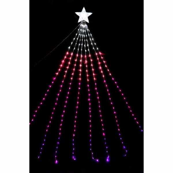 友愛玩具 LEDナイアガラライト 2.5m(グラデーションピンク) WG-1311PI 『クリスマス 屋外 LED イルミネーション ライト』 