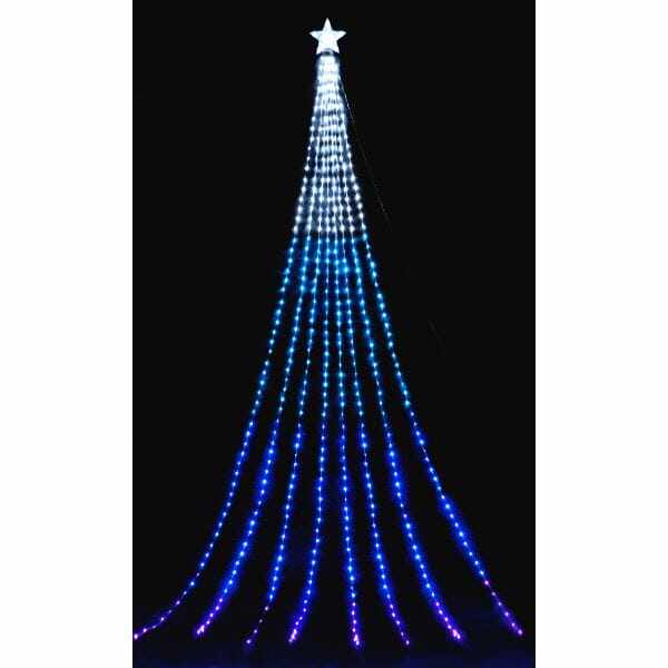 友愛玩具 LEDナイアガラライト 5m(グラデーションブルー) WG-1313BL 『クリスマス 屋外 LED イルミネーション ライト』 