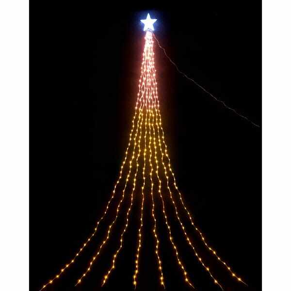 友愛玩具 LEDナイアガラライト 5m(グラデーションゴールド) WG-1313GO 『クリスマス 屋外 LED イルミネーション ライト』 