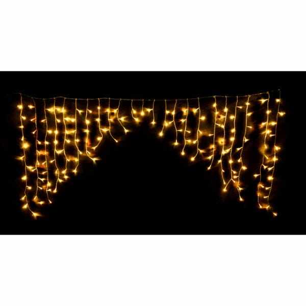 友愛玩具 LEDカーブカーテンライト LEDストロボカーブカーテン(ゴールド) WG-1325GO 『クリスマス 屋外 LED イルミネーション ライト』 