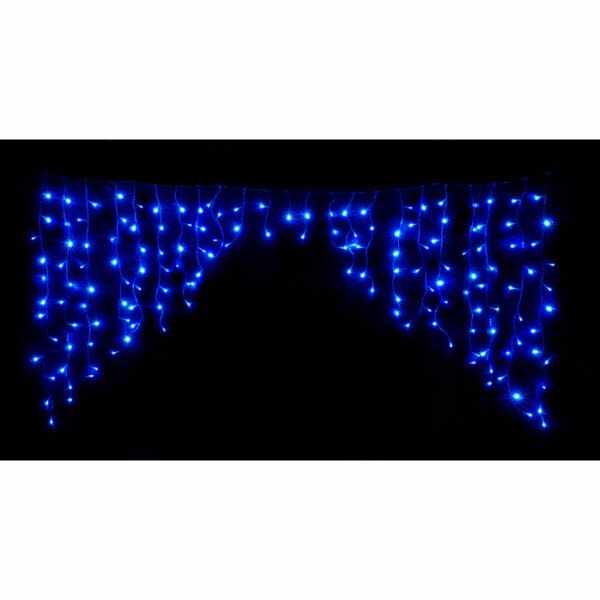友愛玩具 LEDカーブカーテンライト LEDストロボカーブカーテン(ブルー) WG-1325BL 『クリスマス 屋外 LED イルミネーション ライト』 