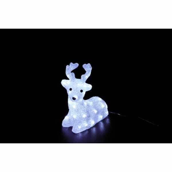 友愛玩具 LEDクリスタルモチーフイルミネーション LEDクリスタルリトルトナカイ（座） WG-0303 『クリスマス 屋外 LED イルミネーション ライト』 