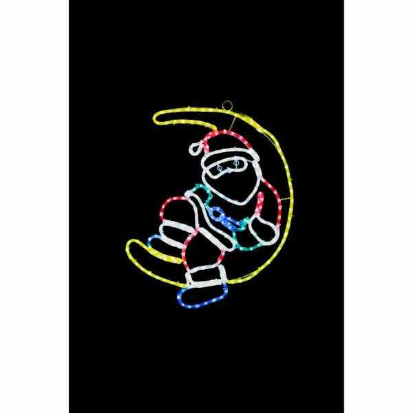 友愛玩具 LEDチューブライトモチーフ LEDチューブライト ムーンサンタ WG-2301 『クリスマス 屋外 LED イルミネーション ライト』 