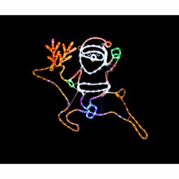 友愛玩具 LEDチューブライトモチーフ LEDチューブライト フライングサンタ＆トナカイ WG-23492 『クリスマス