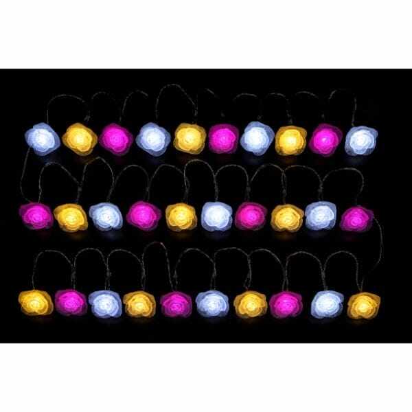 友愛玩具 LEDローズデコレーション LEDローズライト（ミックス） WG-2402 『クリスマス 屋外 LED イルミネーション ライト』 