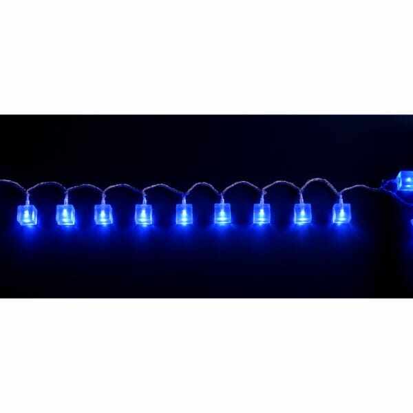 友愛玩具 LEDライトガーランド キューブガーランド40球（ブルーLED） SN-2002B 『クリスマス 屋外 LED イルミネーション ライト』 