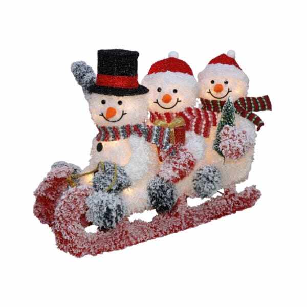 友愛玩具 LEDファブリックデコレーション LEDファブリックティンセルスノーマンソリ WG-2782 『クリスマス 屋外 LED イルミネーション ライト』 