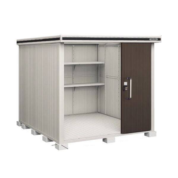 日本製・綿100% ヨドコウ 【関東限定】ヨド物置 エルモ LMD-2225 間口2m22cm ×奥行2m57cm 標準高タイプ 一般型  2連片引き戸タイプ [♪△]