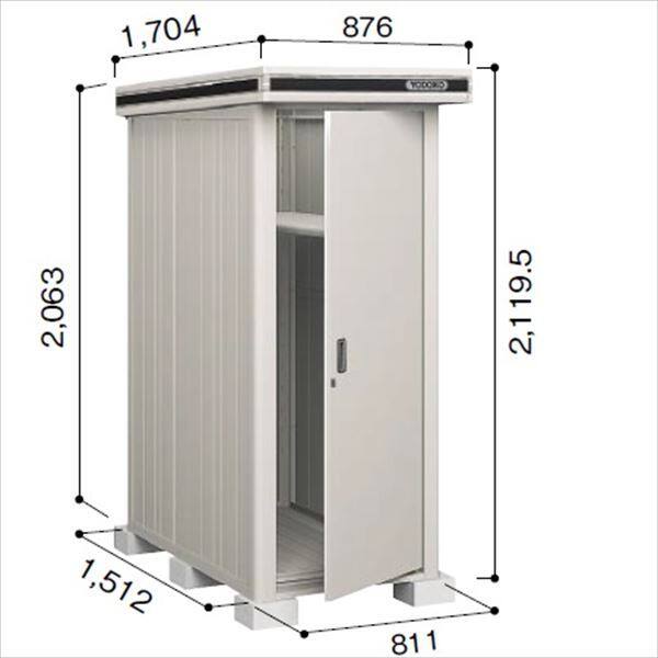 受注生産品 ヨドコウ LMD／エルモ LMD-0815 物置 一般・積雪共用型 標準高タイプ　結露低減材付 カシミヤベージュ