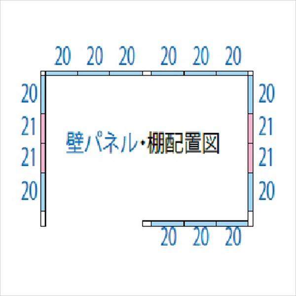 タクボ物置　JNA／トールマン　ブライト　JNA-4426W　一般型　標準屋根 ムーンホワイト