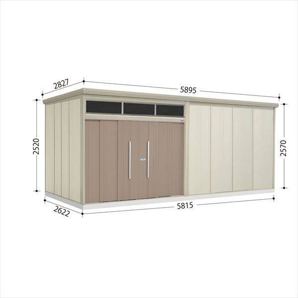 JNA-5826B 田窪工業所 タクボ物置 JNA／トールマン　ブライト 標準棚 標準屋根 一般型 カーボンブラウン