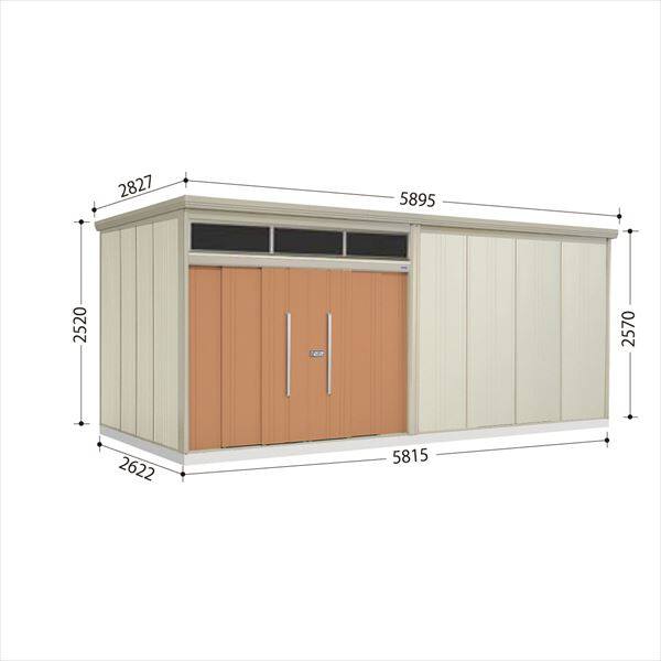 タクボ物置　JNA／トールマン　ブライト　JNA-5826T　一般型　標準屋根 トロピカルオレンジ