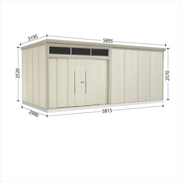 物置 屋外 おしゃれ タクボ物置 JNA／トールマン　ブライト JNA-S5829W 多雪型 標準屋根 ムーンホワイト - 2