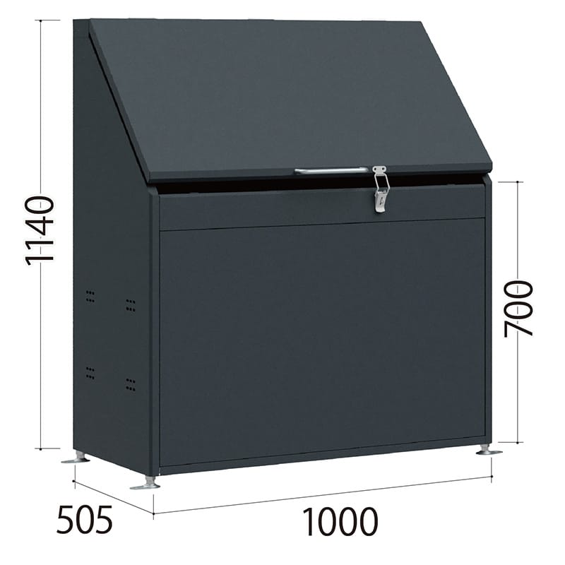 田窪工業所 タクボ物置 ゴミ集積庫 クリーンキーパー CK-D1005Y 幅100cm 奥行50.5cm 高さ114cm 容量約380L ゴミ袋45L約8袋 目安世帯数約4世帯 