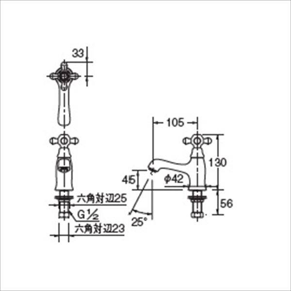 カクダイ 水栓金具 ＴＯＲＩ 立水栓 716-245-13 