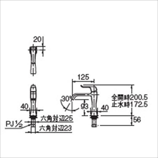 カクダイ 水栓金具 ＲＡＴＯＮＡ シングルレバー立水栓 716-238