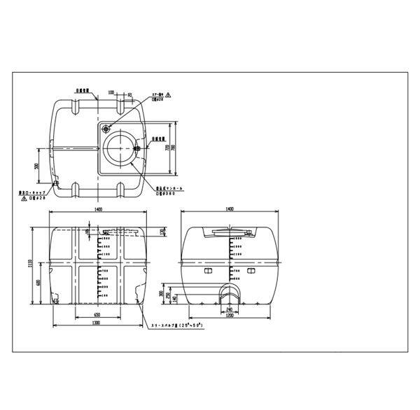 法人様限定 スイコー SLTタンク　SLT-1500　『液体運搬用タンク』 黄