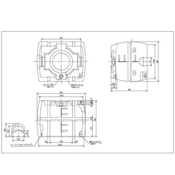 法人様限定 スイコー SLTタンク　SLT-500　『液体運搬用タンク』 黄