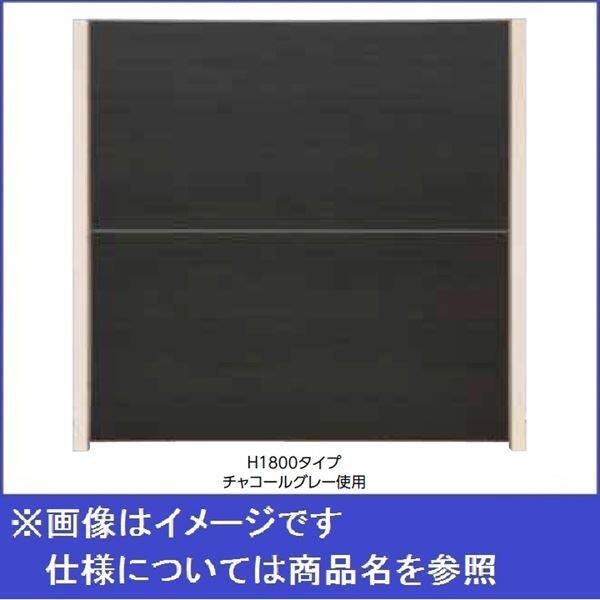 タカショー　エバーアートボードフェンス 3型セット 片面 60角柱 両柱 琉川白茶（受注生産品）※見切材ステン
