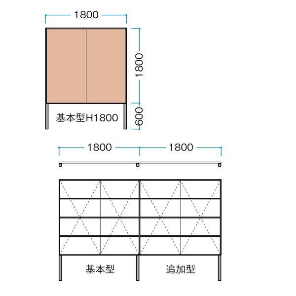 タカショー エバーアートボードフェンス 6型セット 両面 60角柱 両柱 ジャラ（受注生産