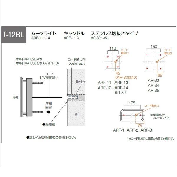 美濃クラフト LEDバックライト表札 ステンレス切抜きタイプ AR-35 『表札 サイン 戸建』 