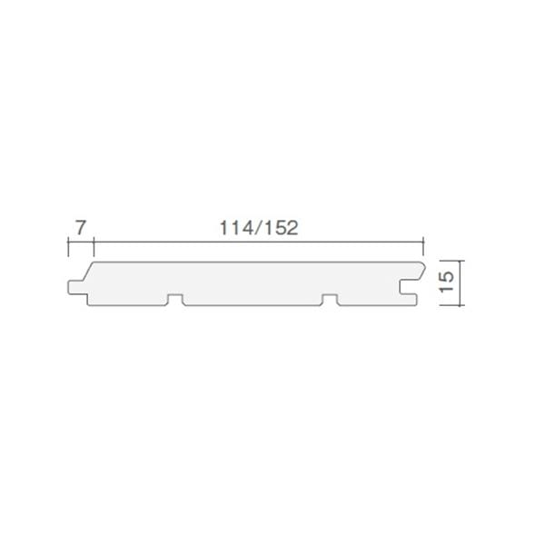 天然木部材 エコプレーゼ あづみの松 無地上小グレード LIVOSオイル塗装 幅114mm 8枚入り 受注生産 オーク色 #WPFL0028 
