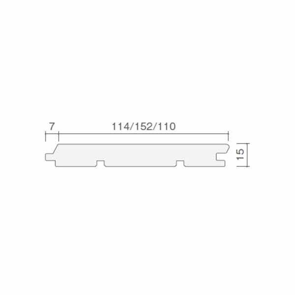 天然木部材 あづみの松 無地上小グレード UVナチュラルコート塗装 幅152mm 6枚入り 受注生産 （ブラックブラック） #WPFL0038 