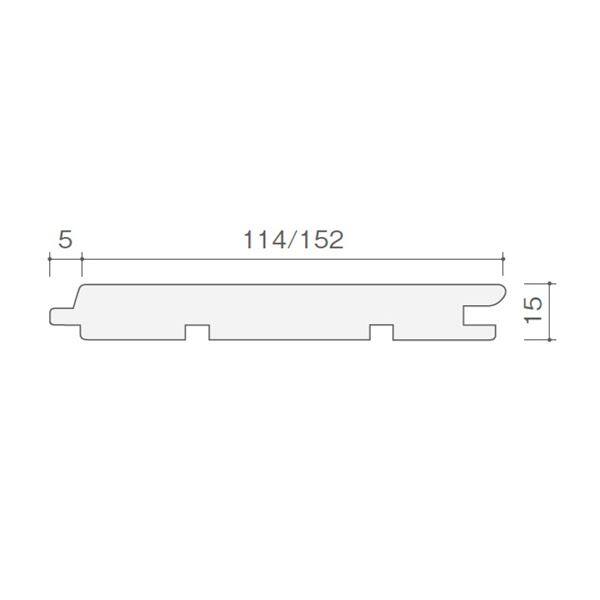天然木部材 エコプレーゼ あづみのカラ松 節有グレード LIVOSオイル塗装 幅152mm 6枚入り 受注生産 (ナチュラル色) #WPFL0185 