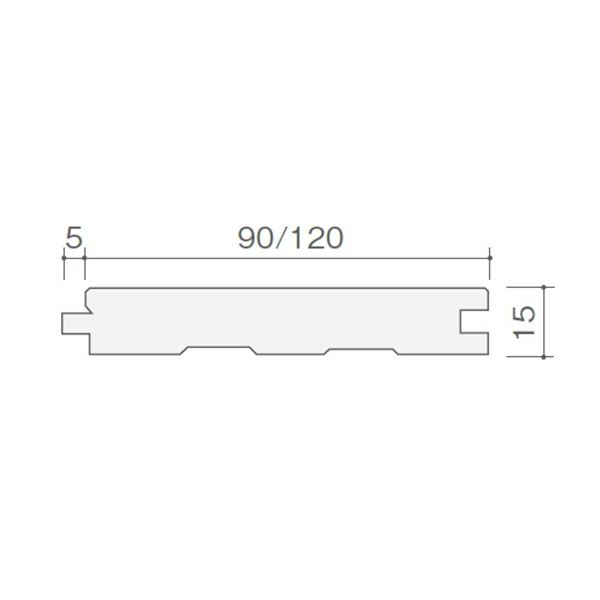 天然木部材 エコプレーゼ ナラ デラックスグレード LIVOSオイル塗装 幅90mm 10枚入り 受注生産 (オーク色) #PHFL0238 