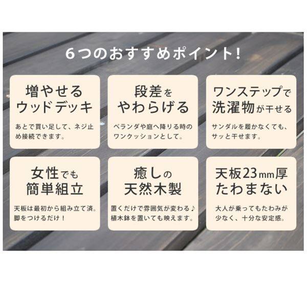 Sスタイル ユニットウッドデッキ harmonie（アルモニー）90×90 4個組 ステップ付 組立品 ＃SDKIT9090-4PSTP-DBR ダークブラウン 『濡れ縁』 