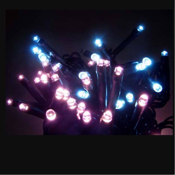 コロナ産業 LED100球グリッターライト(2回線式1回路) GLT100WP 白・ピンク 『イルミネーションライト』 白・ピンク