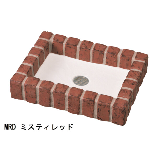 ニッコー シャワープレイスショートタイプ レトロブリックパン ミニタイプ OPB-PR 『水栓柱・立水栓 蛇口は別売り ニッコーエクステリア』 