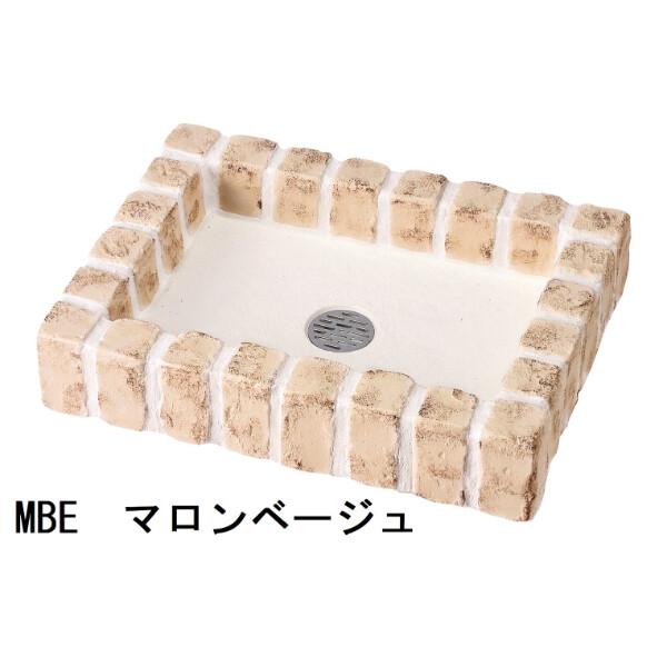 ニッコー シャワープレイスショートタイプ レトロブリックパン ミニタイプ OPB-PR 『水栓柱・立水栓 蛇口は別売り ニッコーエクステリア』 