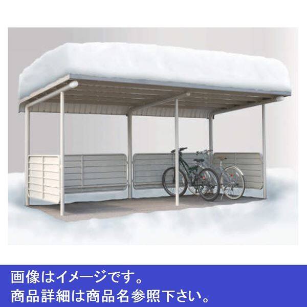 四国化成 サイクルポート BGF 積雪150cm 連棟ユニット LBGF-2523TG 本体：タウングレー/屋根材：タウングレー／サイドパネル：タウングレー ＊連棟ユニット施工には基本セットの別途購入が必要です。 本体：タウングレー/屋根材：タウングレー／サイドパネル：タウングレー