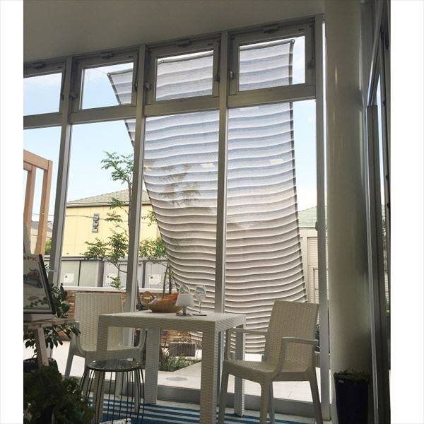 イチオリシェード　4ｍロングタイプ　遮光タイプ　『屋外用日よけ　透過性と通気性へのこだわり　日本製　シェード』 クラウド