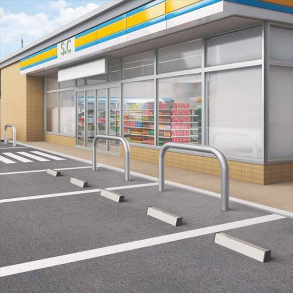 【法人様限定商品 個人宅・現場配送不可】四国化成 サインツトッパーMY1型 アスファルト面用 『カーポートオプション 車止め』 