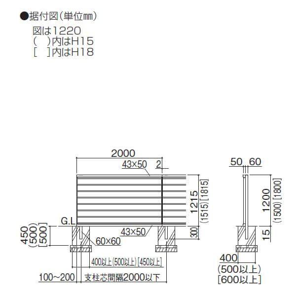 四国化成　防音フェンス　VNF1型　本体　VNF1-1520SC 『遮音タイプ 受注生産品 柱などは別売』 ステンカラー