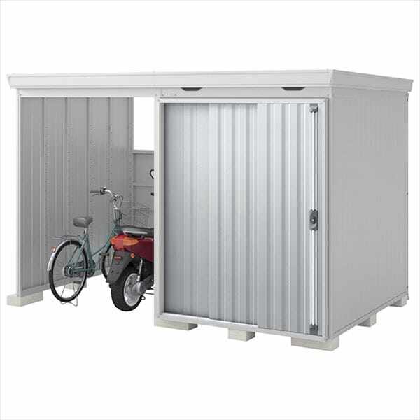 『配送は関東・東海限定』イナバ物置 FW／フォルタ ウィズ FW-18K+1822S PS スタンダード　左側開放スペース 一般型 結露軽減材付屋根 PS（プラチナシルバー）