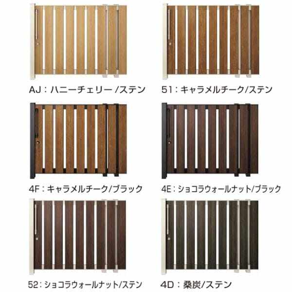 YKKAP ルシアススライド S01型 標準柱 12-12L 片引き 片面シリンダー錠セット 『たてスリット ノンレール式引き戸 門扉』 複合カラー