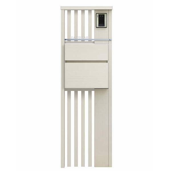 YKKAP ルシアスポストユニット SD02型 インターホン位置/外観右 演出照明タイプ UMB-SD02 ＃表札はネームシール ポストT10型取付用 