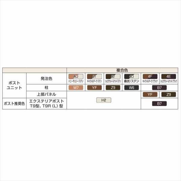 激安セール】 YKKAP ルシアスポストユニット PE01型 演出照明タイプ UMB-PE01 ＃表札はネームシール ポストT9型取付用 