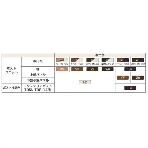YKKAP ルシアスポストユニット KE01型 表札灯タイプ UMB-KE01 ポストT9型取付用 